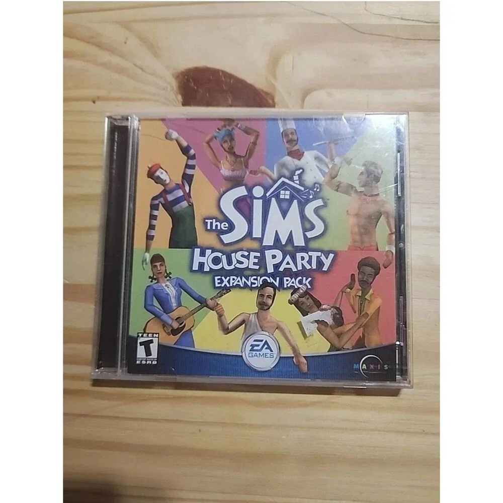 The Sims House Party Expansion Pack ( PC CD-ROM) CIB COMPLETE w/ Key )